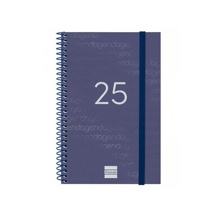 Finocam Agenda Anual Year Espiral E5-117x181 mm Svh Azul 2025 Finocam Agenda Anual Year Espiral E5-117x181 mm Svh Azul 2025