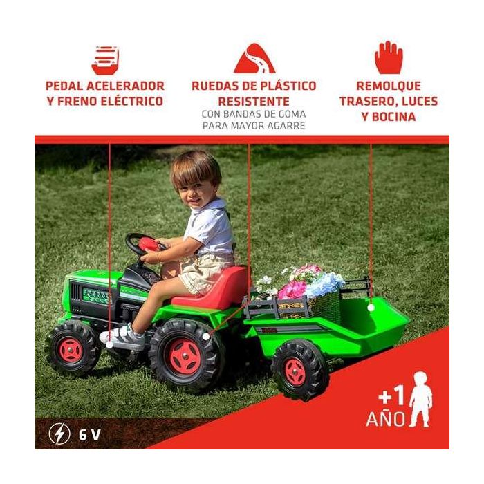 Injusa Tractor a Batería Básico 6V 132,5x49x50 cm 5 Injusa Tractor a Batería Básico 6V 132,5x49x50 cm 5