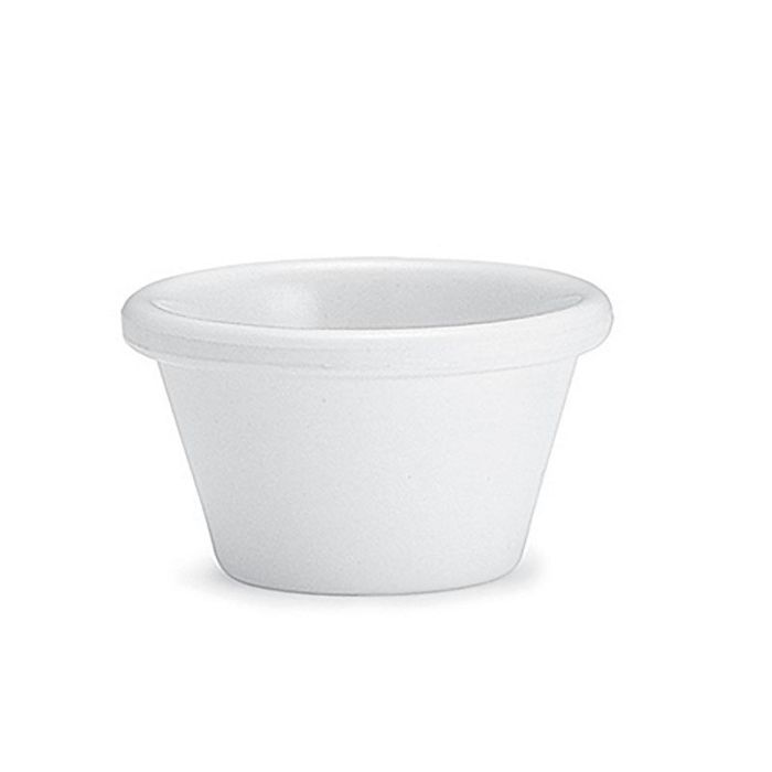 ADRIER - MRP2-WH - Pack de 12 udes/Ramequin salsero liso de melamina (60 ml) - 7,4 x 7,4 x 3,8 cm - Blanco