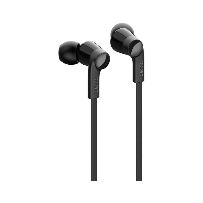 Belkin Auriculares USB-C con Micrófono, Sonido de Alta Fidelidad, Transductores de 10 mm, IPX5, Cable 1.2 m, Incluye Puntas para Oreja 1