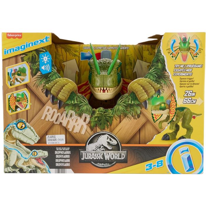 Dinosaurio Dilofosaurio Jurassic World Hvy16 Imaginext 4