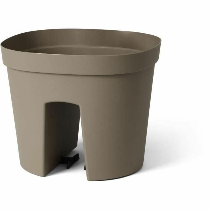 Maceta balaustrada - GARDEN ID Smile - Taupe 30 cm - Se adapta a todas las balaustradas - Reserva de agua - Reciclado y 100% reciclable 3