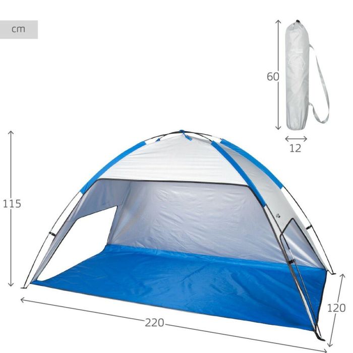 Carpa para Playa Aktive Poliéster 220 x 115 x 120 cm 3