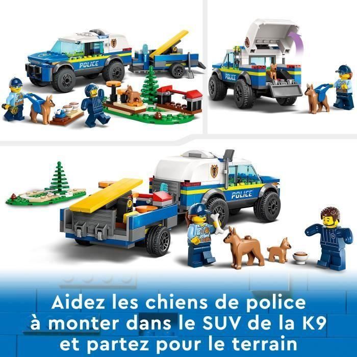 Juego de construccion entrenamiento móvil para perros policía lego city 4 Juego de construccion entrenamiento móvil para perros policía lego city 4