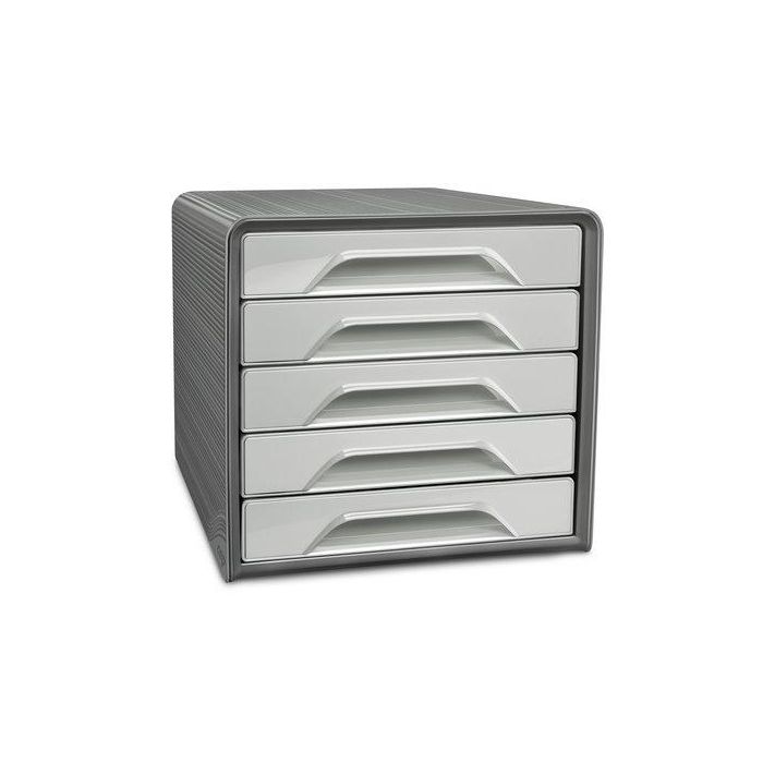 Modulo Cep 7-111 Estandar 5 Cajones Color Gris Oscuro