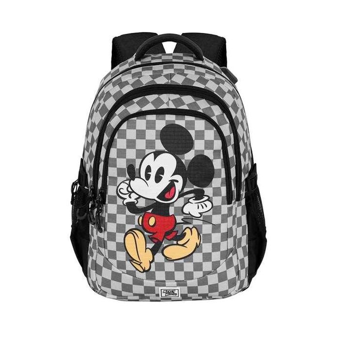 Karactermania Mochila Mickey Run. Plus FAN Move 44x34x21 cm, Gran Capacidad, Puerto USB, Material Ripstop, Gris 6