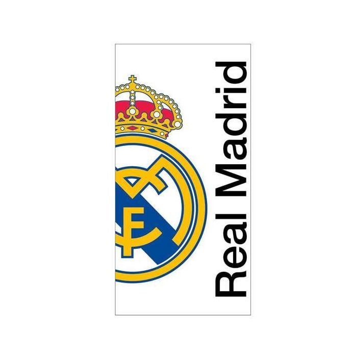 Real Madrid Toalla de Microfibra Blanca para Niños 90x180 cm Real Madrid Toalla de Microfibra Blanca para Niños 90x180 cm
