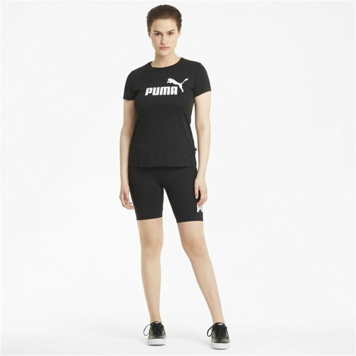 Camiseta de Manga Corta Mujer Puma LOGO TEE 586774 01 Negro S 1