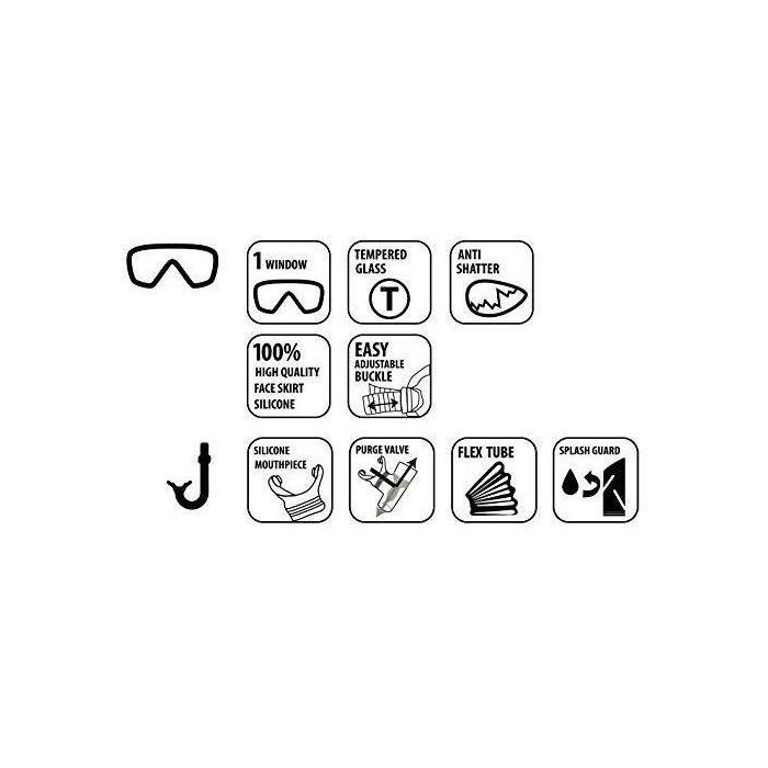 Schildkröt AUC4000885400113 Set de Buceo Barbados Junior 4