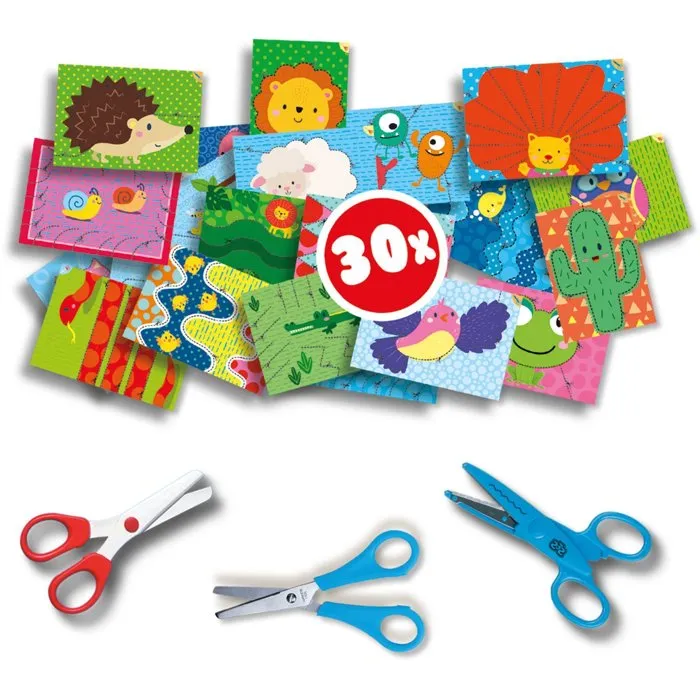 Ses Creative Aprendo a Cortar Paso a Paso Tijeras Seguras para Niños, Corta Solo Papel, Ideal para Iniciarse en el Corte y Estimular la Creatividad Infantil 1