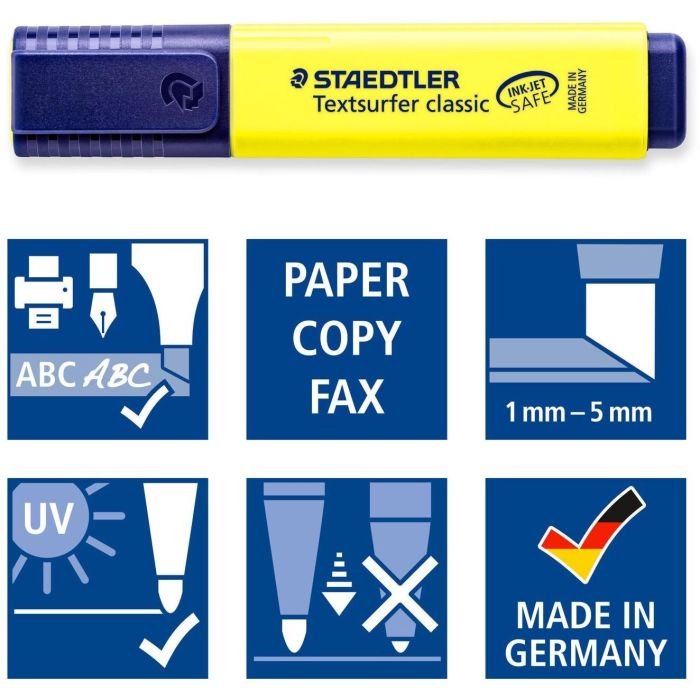 STAEDTLER Textmarker Textsurfer clas 4St Etui 4 STAEDTLER Textmarker Textsurfer clas 4St Etui 4