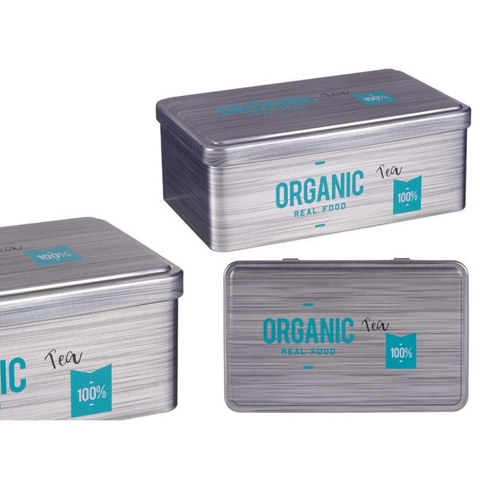 Bote Hojalata Rectangular Organic Te Kinvara 11X7CM (24 Unidades) Bote Hojalata Rectangular Organic Te Kinvara 11X7CM (24 Unidades)