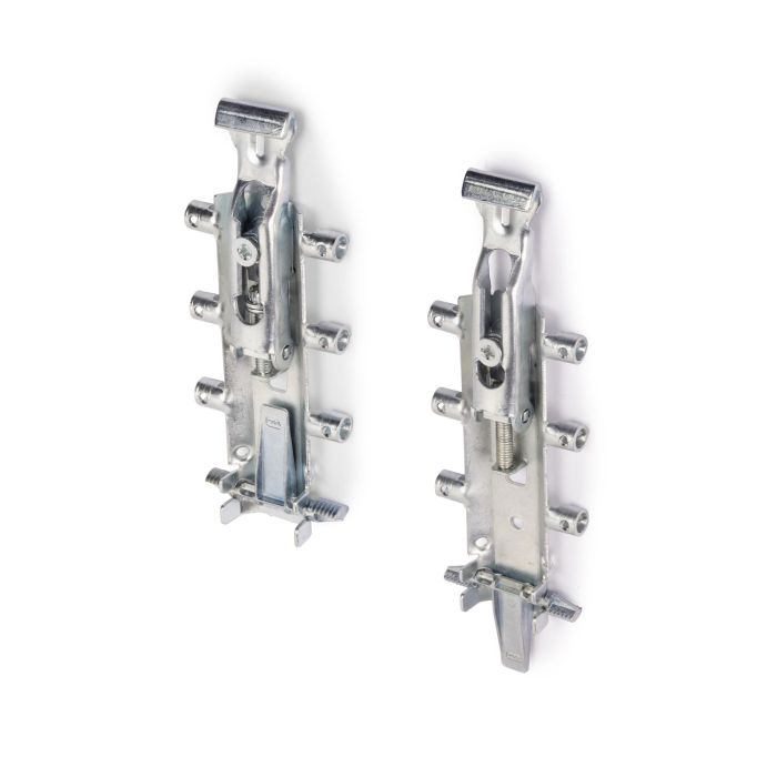 Emuca Kit de colgadores ocultos para módulos altos Levelup 3 con pletina, Acero, Cincado 1 Emuca Kit de colgadores ocultos para módulos altos Levelup 3 con pletina, Acero, Cincado 1