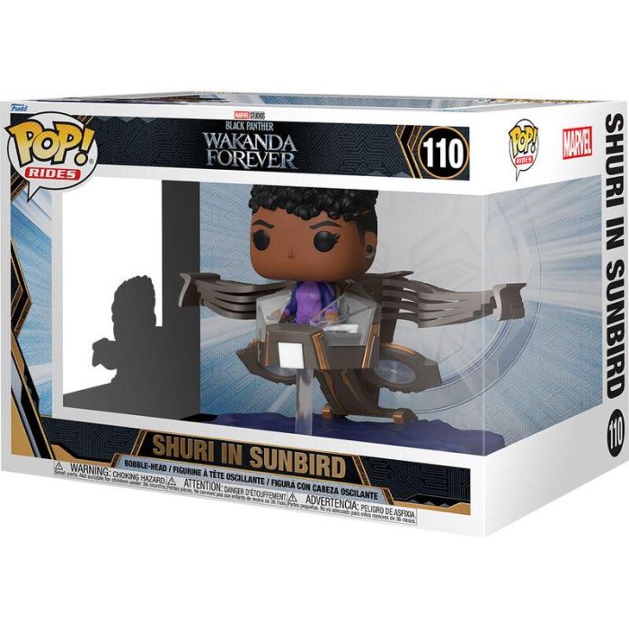 Funko Figura POP Black Panther Wakanda Forever Shuri in Sunbird Vinilo 9cm