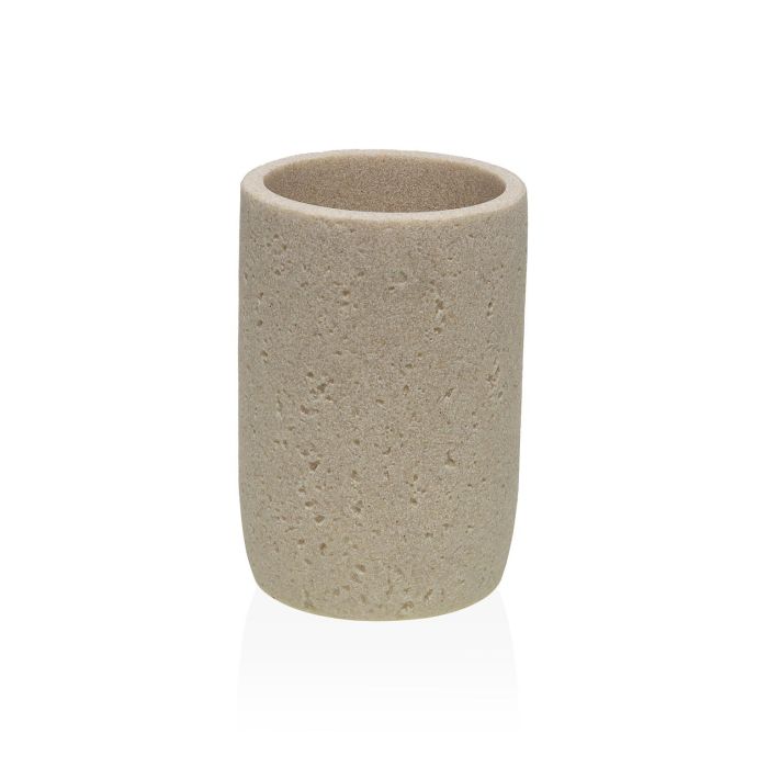 Vaso Para Cepillos Acabado Piedra Versa 7X11CM (2 Unidades) Vaso Para Cepillos Acabado Piedra Versa 7X11CM (2 Unidades)