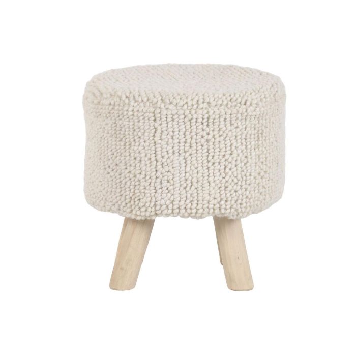 DKD Home Decor Carpets 2c25 Reposapiés Boho Crudo 40 x 40 x 40 cm 5