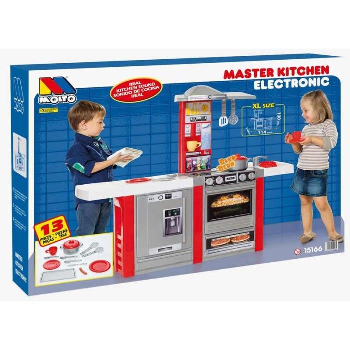 Cocina master electrónica 102x114x34 cm con 13 accesorios 1 Cocina master electrónica 102x114x34 cm con 13 accesorios 1