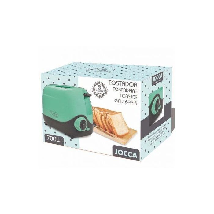 Tostador Jocca Vintage 5070T/ 700W/ Turquesa 3 Tostador Jocca Vintage 5070T/ 700W/ Turquesa 3