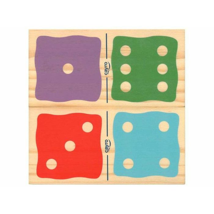 Juego domino gigante madera 21x21x13 3 Juego domino gigante madera 21x21x13 3