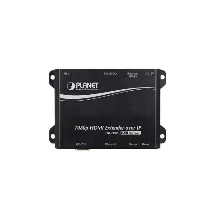 Planet IHD-210 Extensor Receptor HDMI sobre IP con PoE Full HD 1080p para Distribución de Video por Red LAN con Extensión IR y RS232 1 Planet IHD-210 Extensor Receptor HDMI sobre IP con PoE Full HD 1080p para Distribución de Video por Red LAN con Extensión IR y RS232 1