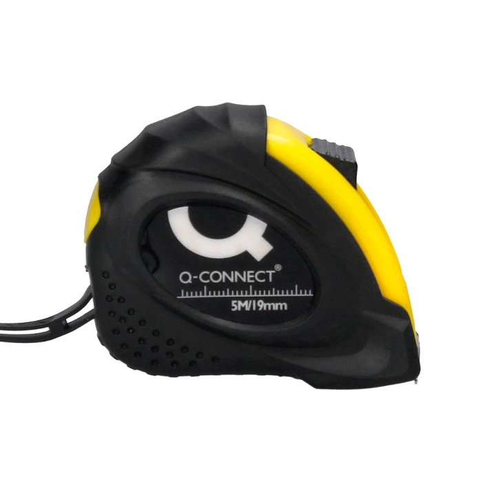 Q-connect Flexometro con Freno Material Antichoque 19 mm Ancho Longitud 5 mt 1