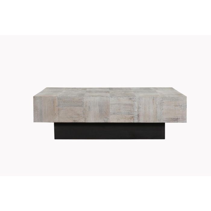 Mesa Centro Indio DKD Home Decor Beige Negro 77 x 46 x 150 cm 1
