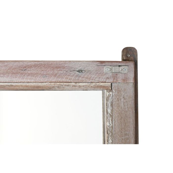 Vitrina Home ESPRIT Blanco Marrón Madera Reciclada 100 x 40 x 180 cm 2