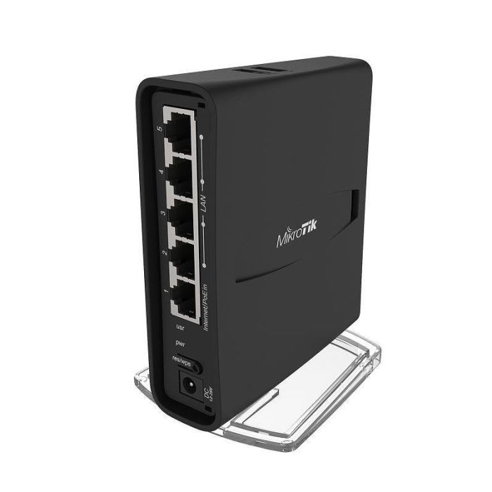 Mikrotik RBD52G-5HACD2HND-TC Punto de Acceso hAP ac² Inalámbrico Doble Banda AC1200 con 5 Puertos Gigabit Ethernet, USB y PoE Mikrotik RBD52G-5HACD2HND-TC Punto de Acceso hAP ac² Inalámbrico Doble Banda AC1200 con 5 Puertos Gigabit Ethernet, USB y PoE