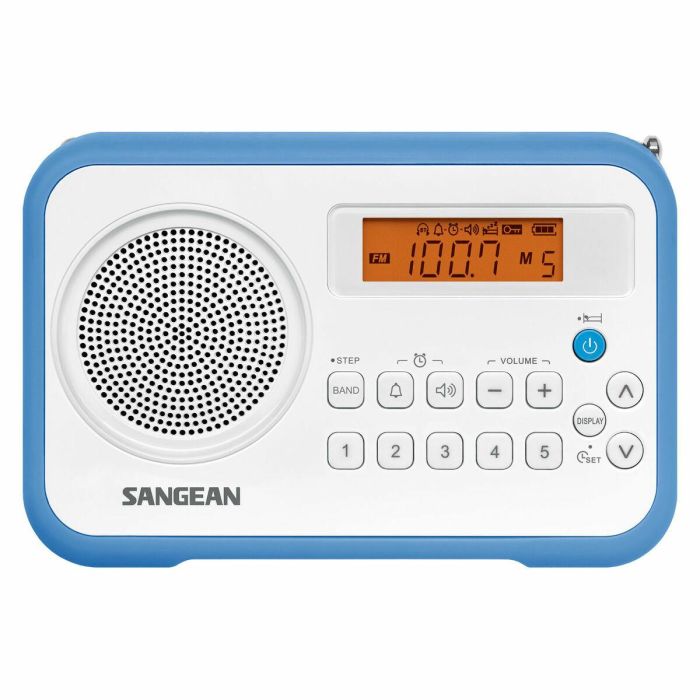 Radio Sangean PRD18W Azul Ambar Azul/Blanco