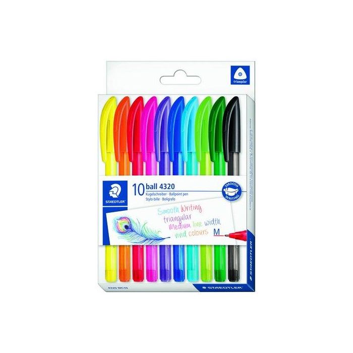 Boligrafo Staedtler 4320 Medio Estuche De 10