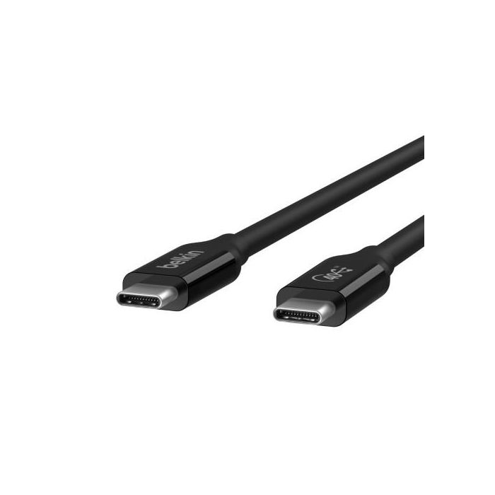 Belkin INZ001bt0.8MBK Cable USB4 USB-C/USB-C 40 Gbit/s 100W 0.8m Negro 1