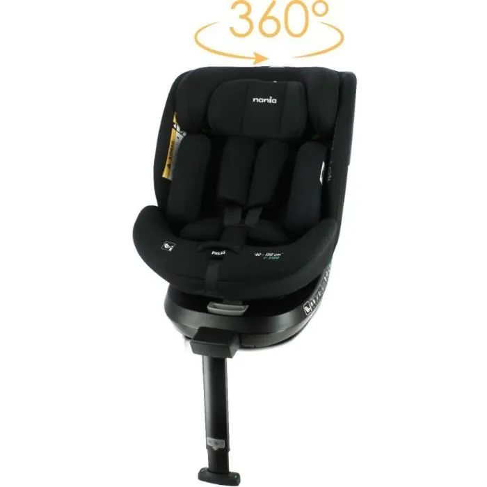 Silla de Coche Nania NAN3507460234398 Isofix SPIRIT R129 40-150 cm / 0-10 años, Negro 1