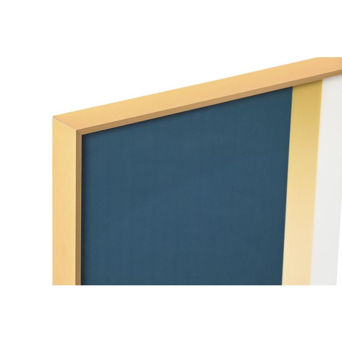 DKD Home Decor Cuadro Moderno Hojas Multicolor Dorado Aluminio MDF 2 Unidades 3 x 60 x 180 cm 1