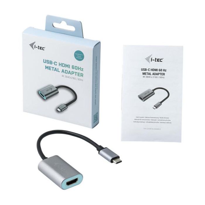 Adaptador USB C a HDMI i-Tec C31METALHDMI60HZ Gris 4