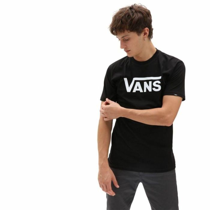 Camiseta de Manga Corta Hombre Vans Mn Classic Blanco Negro 4