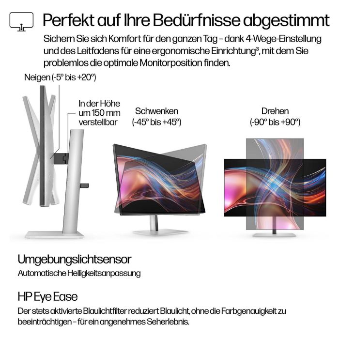 HP Monitor Series 7 Pro 727PU de 27 Pulgadas Quad HD IPS Black Antirreflectante, 2560 x 1440, 5 ms, Negro 7 HP Monitor Series 7 Pro 727PU de 27 Pulgadas Quad HD IPS Black Antirreflectante, 2560 x 1440, 5 ms, Negro 7