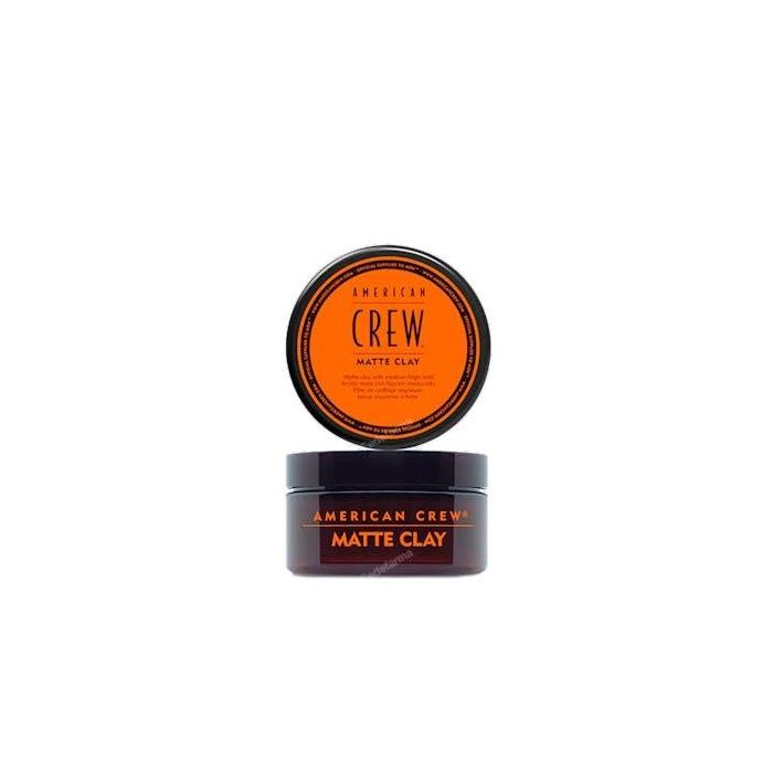 American Crew Matte Clay Medium High Hold 85g - Cera de peinado para hombre, acabado mate para cabello medio a corto