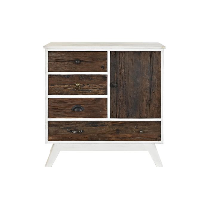 Cajonera Colonial DKD Home Decor Blanco Marron Oscuro 50 x 75 x 72 cm 7 Cajonera Colonial DKD Home Decor Blanco Marron Oscuro 50 x 75 x 72 cm 7