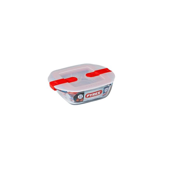 Hermetico Cuadrado Boro Cook&Heat Pyrex 15x12x4 cm-0,35 L 3