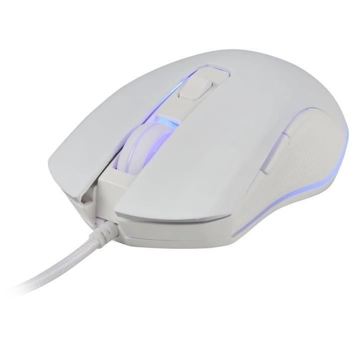 Gaming Mouse - Wired Illuminated - 6400 Dpi - White 5