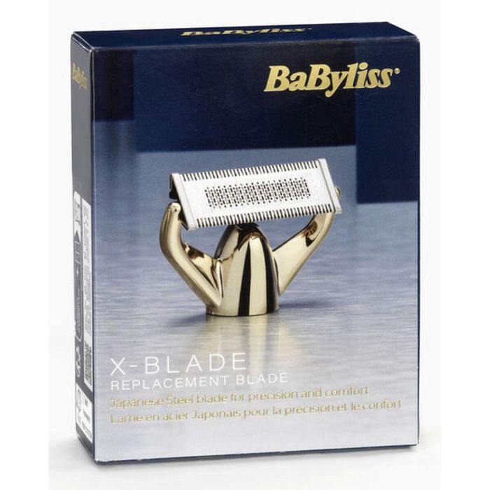 BaByliss OT992E Cuchilla de Recambio X-Blade Super-X Metal Gold & Navy Acero Japonés Oscilante 50º para Afeitadora 2 BaByliss OT992E Cuchilla de Recambio X-Blade Super-X Metal Gold & Navy Acero Japonés Oscilante 50º para Afeitadora 2