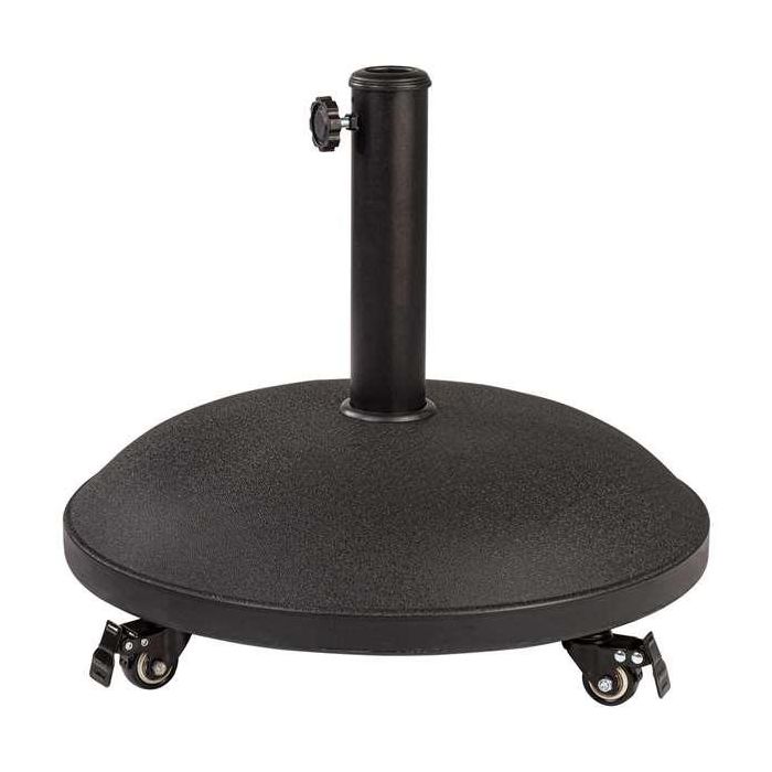 Base para Sombrilla Colorbaby 25 kg Con ruedas Negro Acero Cemento Base para Sombrilla Colorbaby 25 kg Con ruedas Negro Acero Cemento