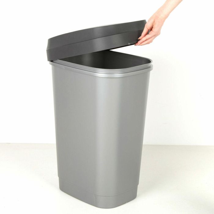 Cubo de basura Curver Gris oscuro Plástico 50 L (6 Unidades) 4 Cubo de basura Curver Gris oscuro Plástico 50 L (6 Unidades) 4