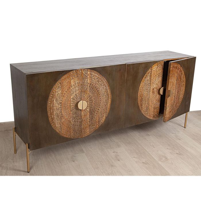 Aparador Romimex Marrón Metal Madera de mango 175 x 80 x 40 cm 2