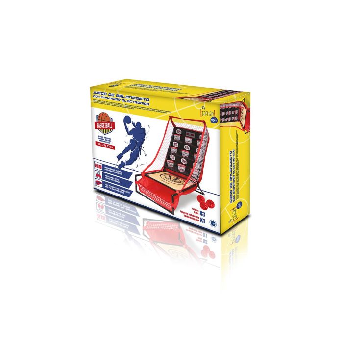 Tachan Juego De Baloncesto Con Marcador Electrónico Para Niños +3 Años Incluye 9 Canastas y 3 Pelotas 1