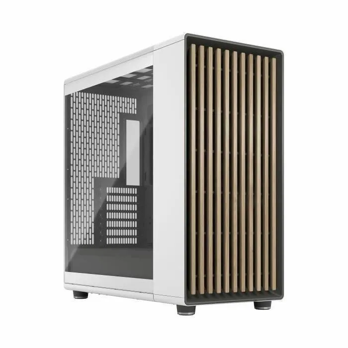 Fractal Design North XL Chalk White TG Clear FD-C-NOR1X-04 E-ATX Caja PC Elegante Diseño Madera Aleación 3