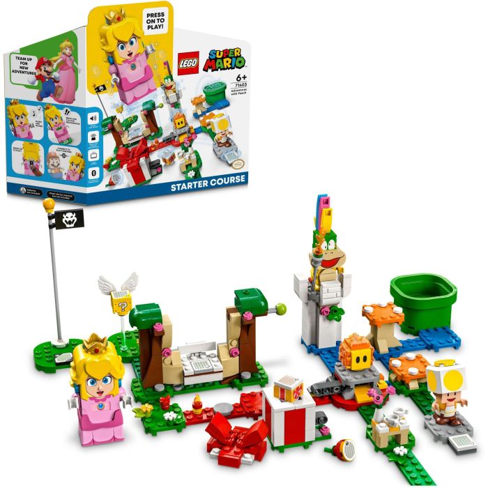 LEGO 71403 Super Mario Aventuras con Peach – Set Inicial con Figura Interactiva, Toad y Lemmy 9 LEGO 71403 Super Mario Aventuras con Peach – Set Inicial con Figura Interactiva, Toad y Lemmy 9