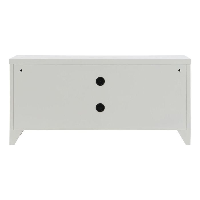 Mueble de TV Home ESPRIT Blanco Metal 120 x 40 x 58 cm 9 Mueble de TV Home ESPRIT Blanco Metal 120 x 40 x 58 cm 9