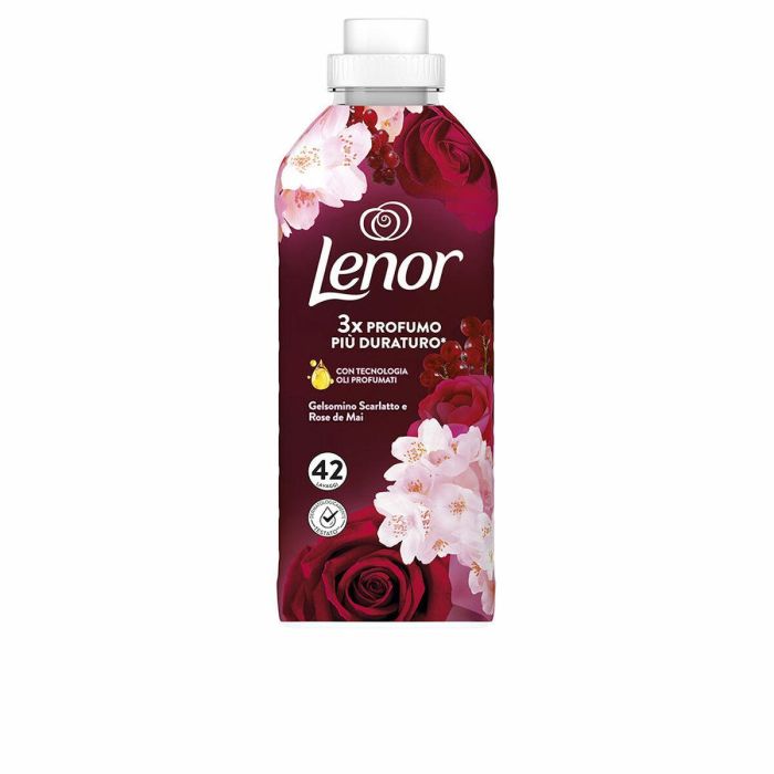 Lenor Suavizante de ropa líquido concentrado Jazmín y Rosa 42 dosis para suavidad y frescura duradera