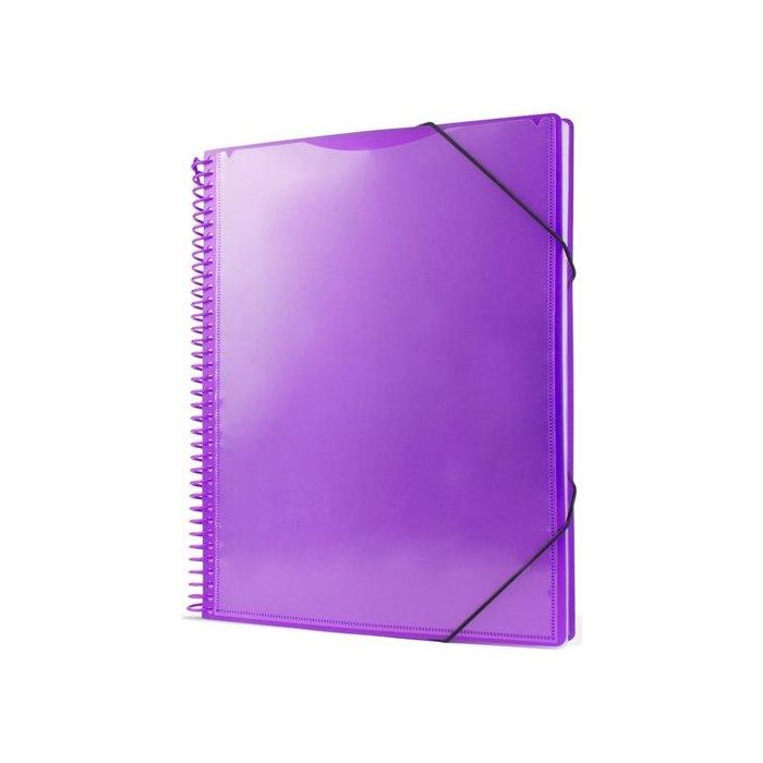 Carpeta Fundas (Tarifario) Pryse Pp Personalizable A4 60 F. Lila 6 unidades